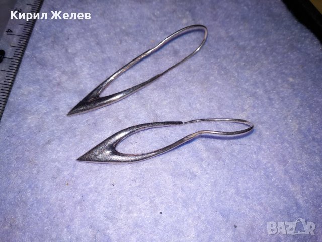 ЕЛЕГАНТНИ СРЕБЪРНИ ВИНТИДЖ АРТ ОБЕЦИ ВИСОКА ПРОБА СРЕБРО БИЖУТЕРСКА РЪЧНА ИЗРАБОТКА 34429, снимка 6 - Антикварни и старинни предмети - 39640486