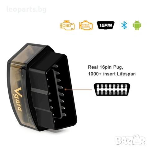 Професионален VGATE ICAR PRO 4.0 (BLE) - ELM 327 /ANDROID/IOS/WINDOWS - Автодиагностика Bluetooth, снимка 7 - Аксесоари и консумативи - 53851383
