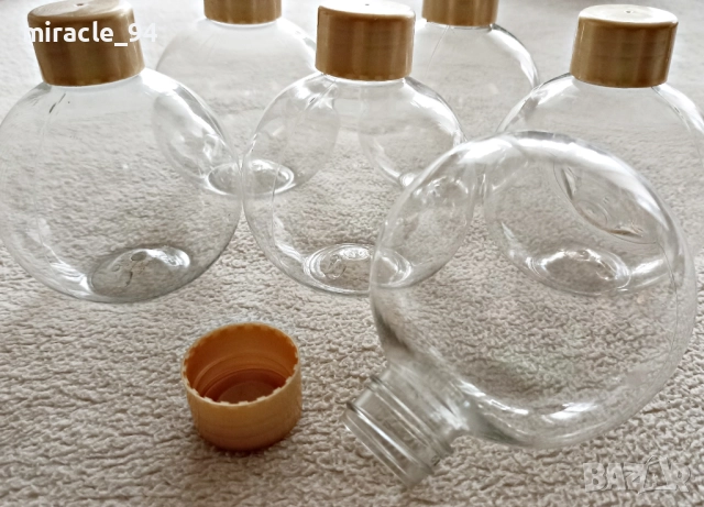 шишенца за домашна козметика с формата на коледна топка, снимка 2 - Козметика за тяло - 52676561