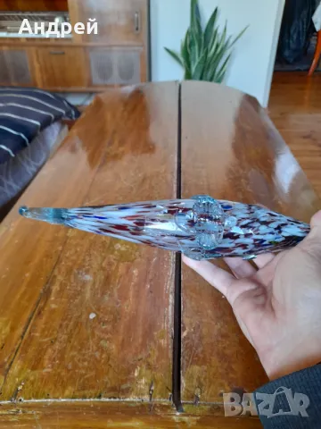 Стъклена фигура,фигурка,риба #6, снимка 6 - Други ценни предмети - 48026256