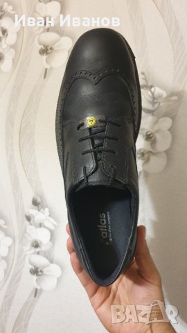 работни обувки с метално бомбе Atlas 43700 CX 320 ESD S2  номер 45, снимка 5 - Други - 42541693