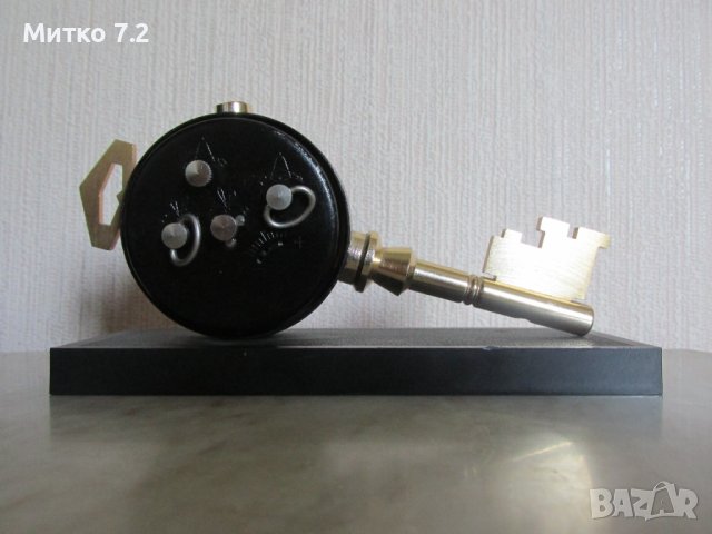 НАСТОЛЕН МЕХАНИЧЕН ЧАСОВНИК  СЛАВА , снимка 5 - Антикварни и старинни предмети - 41333802