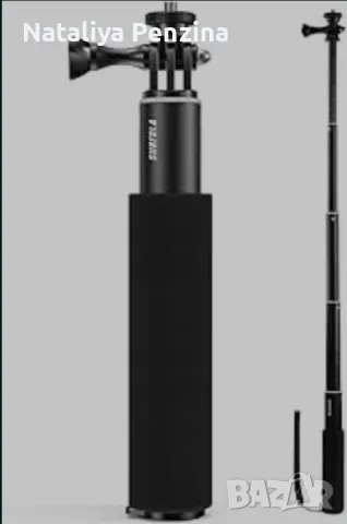 селфи стик черен телескопичен описание as30 surfola за снимки с телефон, екшън камери