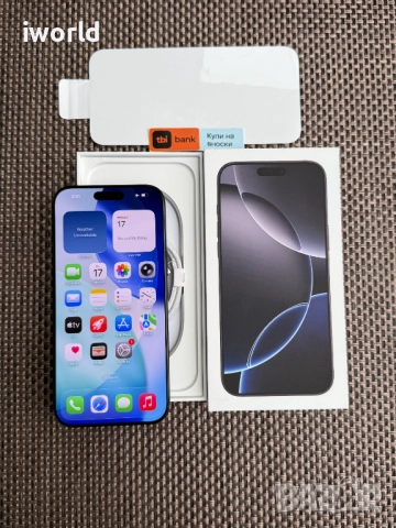 НОВ❗️iPhone 16 Pro MAX Лизинг от 76л/м Black Titanium  ГАРАНЦИЯ❗️256GB❗️черен, снимка 6 - Apple iPhone - 52089777