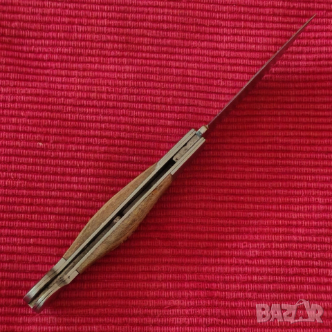 Джобно ножче с дървени чирени. , снимка 4 - Ножове - 53143716