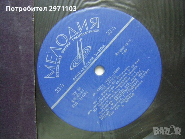 Д-014721/2 - Ференц Лист ‎– Via Crucis, Мелодия, 1964 година, снимка 3 - Грамофонни плочи - 42244425