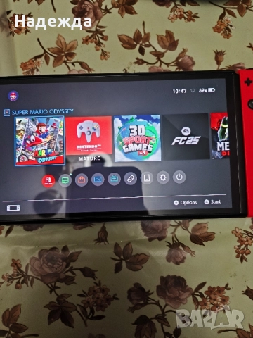 Nintendo Switch OLED+256gb карта Като нов, снимка 2 - Nintendo конзоли - 52671030