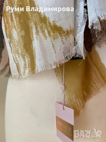 Бежов шал от 100 % модал, Unmade Copenhagen, с етикет, снимка 6 - Шалове - 49555075