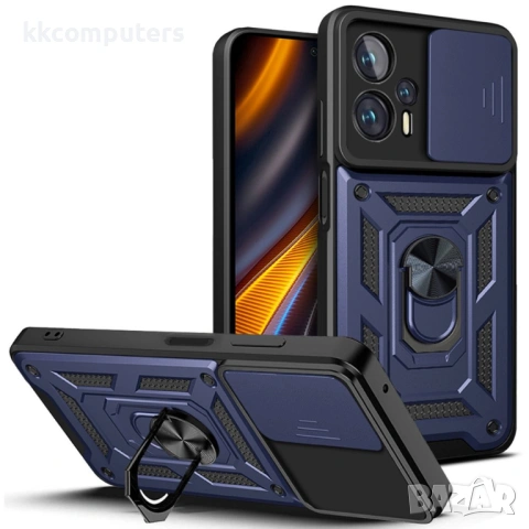 Xiaomi Poco X4 GT 5G / Redmi Note 11T Pro+ 5G / Redmi Note 11T Pro 5G Удароустойчив Ring Holder Калъ