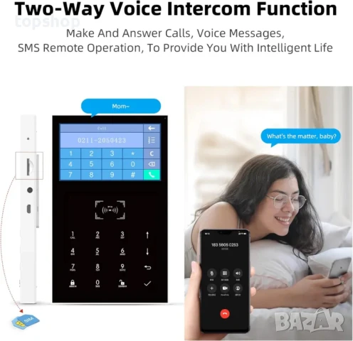 ЧИСТО НОВА WiFi алармена система от 14 части, 3G/4G GSM, поддръжка на Tuya и Smart Life APP, снимка 5 - Аналогови камери - 50494835