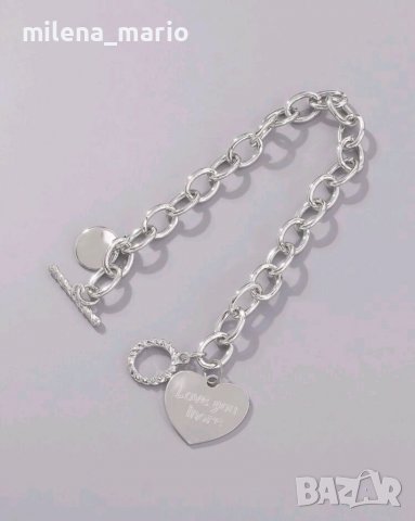 Гривна за ръка"сърце" S1, снимка 2 - Гривни - 39689260