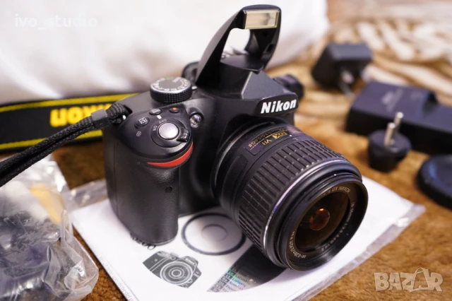 Nikon D3200 - 24.2 MP, APS-C CMOS сензор, снимка 2 - Фотоапарати - 50987100