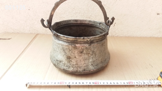 възрожденско малко бакърче, сватбарско , снимка 3 - Антикварни и старинни предмети - 52380529