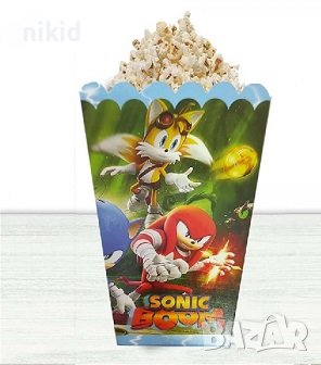 Соник Sonic Парти кутия за дребни лакомства пуканки и др, снимка 2 - Други - 29429771