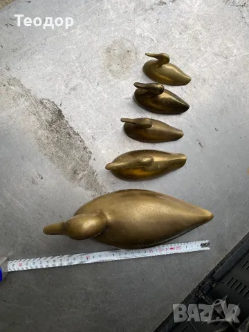 Бронзови патета 5 броя, снимка 3 - Антикварни и старинни предмети - 50090174