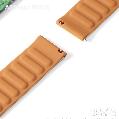 Силиконови каишки с магнит за Galaxy Watch/Huawei/Garmin/Amazfit, снимка 3 - Каишки за часовници - 51429428