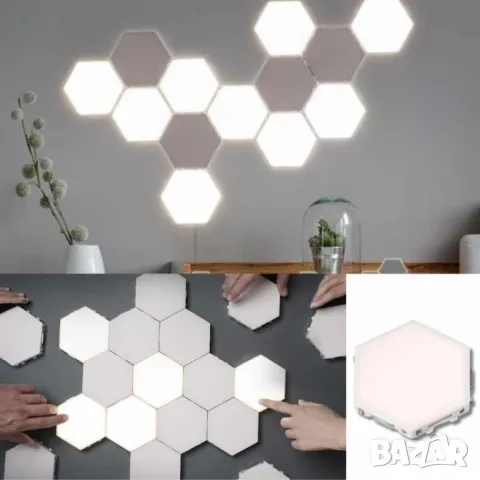 Модулен TOUCH LED панел тип „Honeycomb", снимка 2 - Лед осветление - 49024197