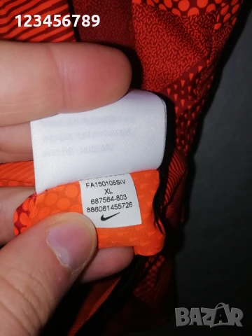 Nike оригинално ново мъжко яке ветровка с качулка размер XL оранжево , снимка 7 - Якета - 51406748