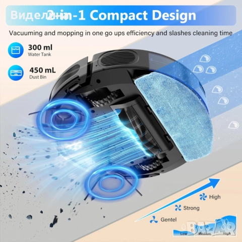 Tikom G8000 Max – робот прахосмукачка, която чисти вместо теб, снимка 4 - Прахосмукачки - 51866811