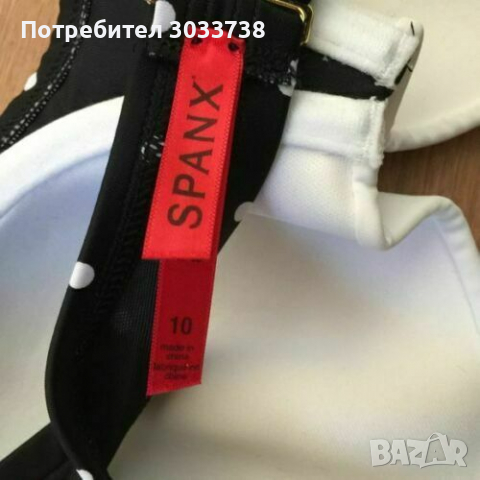 Нов SPANX Ретро Дизайн Полка Точки Горнище на Бански Костюм Размер US10, снимка 4 - Бански костюми - 36171450
