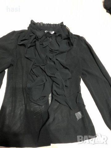 Черна риза Sorbet, снимка 4 - Ризи - 35947461