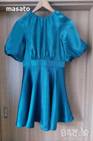 ever new - сивя лъскава рокля, снимка 3 - Рокли - 41670862