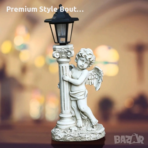 Соларна лампа ангел - елегантна декорация за всеки двор, снимка 3 - Соларни лампи - 53732314