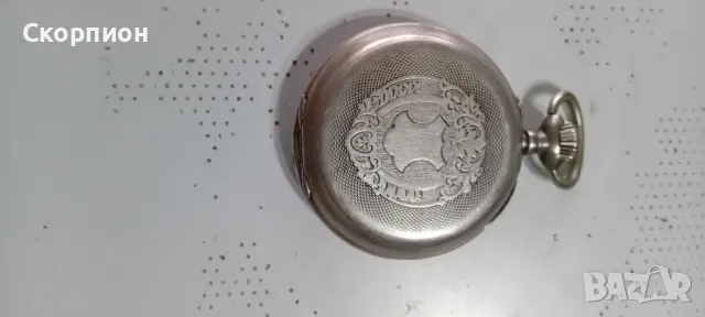 Швейцарски джобен СРЕБЪРЕН часовник - Класика в жанра - Рядък, снимка 9 - Джобни - 48925860