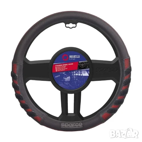 Калъф за волан Sparco червен, снимка 2 - Аксесоари и консумативи - 55859814