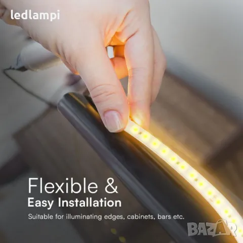 LED лента 2835 220V IP65 120LED Неутрално Бяла Светлина 10m/ролка, снимка 6 - Лед осветление - 47719054