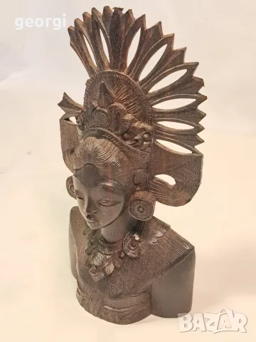 абаносова статуетка екзотична танцьорка 23/5, снимка 3 - Статуетки - 49341143