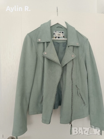 Велурено дамско яке , снимка 3 - Якета - 52203051