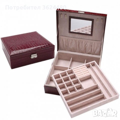 Мини куфарче- луксозна кутия за бижута 17 х 14 х 13 см., снимка 2 - Други - 39935703