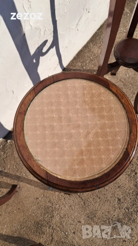 Махагонови високи поставки, снимка 5 - Декорация за дома - 52234012