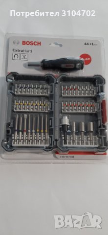 Bosch Extra Hard Промоционален комплект 44 части +отвертка, снимка 2 - Винтоверти - 35861814