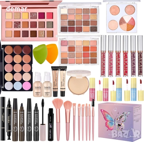 Комплект грим „Всичко в едно“, подаръчен комплект грим за жени