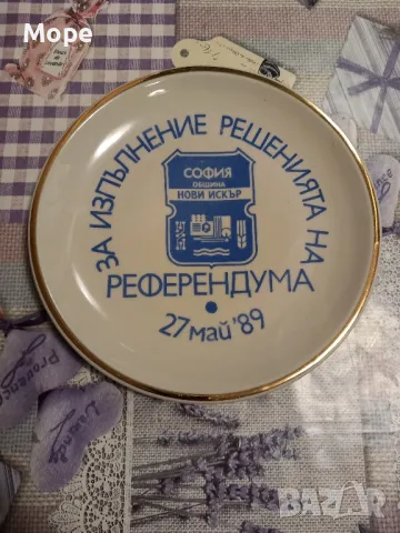 Порцеланова чиния община Нови Искър 