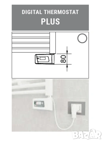 Електрическа лира за баня Lisa 22 Италия 450 x 1160 бял мат, снимка 2 - Радиатори - 53642046