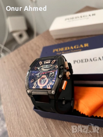 Часовник Poedagar, снимка 8 - Мъжки - 53711026