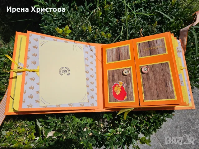 Албум за бебе на тема"Цар Лъв". Наличен! , снимка 5 - Декорация за дома - 55886077
