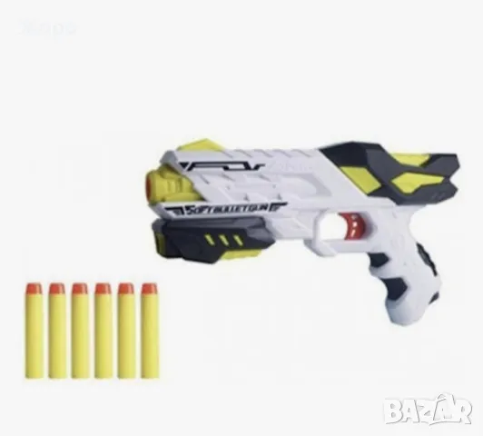 ДЕТСКИ ПИСТОЛЕТ С 6БР. МЕКИ СТРЕЛИ КН2437, снимка 2 - Други - 47975209