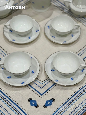 Сервиз за кафе - Чехословакия 1930 г. , снимка 2 - Антикварни и старинни предмети - 53263044