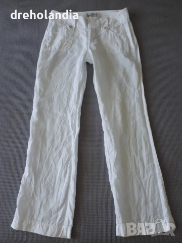 Бял ленен панталон Esprit – M 