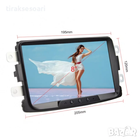 8-инчова мултимедия за Renault и Dacia (2011-2017) – Android, Carplay , снимка 6 - Аксесоари и консумативи - 53159847