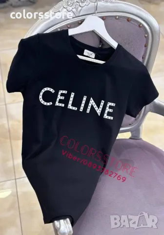 Черна дамска тениска Celine/VL053
