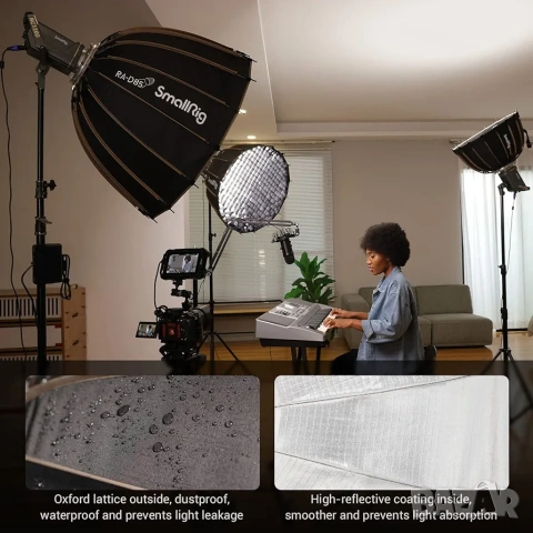 SmallRig RA-D85 Параболичен Софтбокс 85см с Bowens Mount, снимка 5 - Светкавици, студийно осветление - 53261806