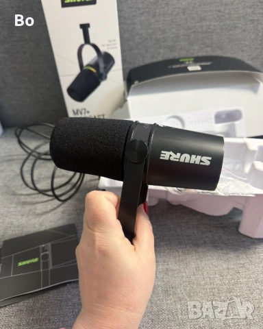 Shure MV7+ Podcast Microphone (USB-C + XLR), снимка 2 - Микрофони - 53414848