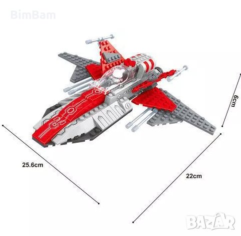 Конструктор  AUSINI Outer Space - Kосмически кораб / 140 части / тип LEGO, снимка 3 - Конструктори - 41922990