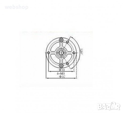 Електрическо моторче VGA37RG-275i, редуктор, 12VDC, 12RPM, Ф37x64mm, снимка 2 - Електродвигатели - 40881363