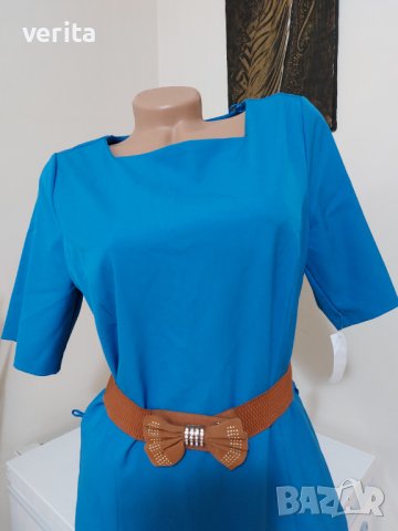 Синя рокля , снимка 8 - Рокли - 41458382